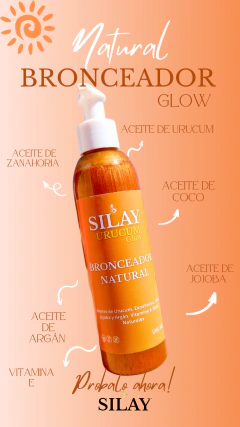 Bronceador Glow. Urucum, zanahoria Natural Silay - comprar online