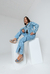 Sandalias Jessy Alta Azul Gamuza en internet