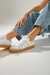 Zapatillas Sambas Altas / Blanco con Plateado - comprar online