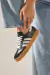 Zapatillas Sambas Altas / Negro con Blanco