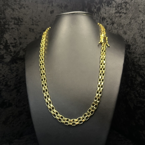 CORDÃO TIJOLINHO DUPLO - 10MM / 70CM (FECHO GAVETA DUPLO)