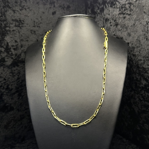 CORDÃO CADEADO ALONGADO - 6MM / 70CM (FECHO BOMBA)