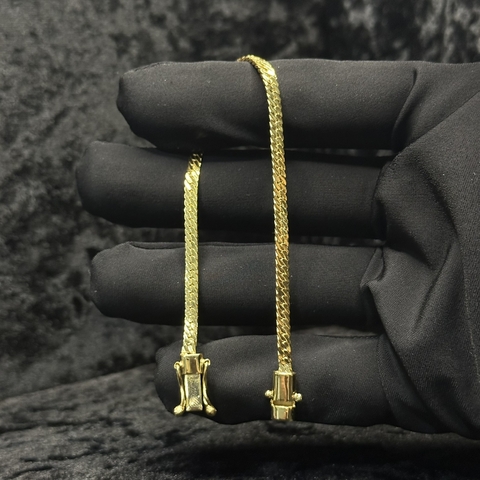 PULSEIRA GRUMET LAMINADA - 4MM (FECHO GAVETA DUPLO)