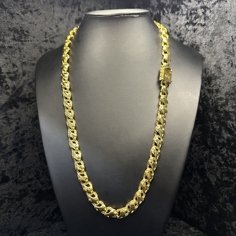 CORDÃO FRISO X - 13MM / 70CM (FECHO GAVETA DUPLO)