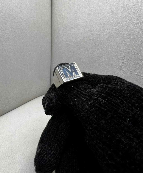 ANEL PERSONALIZADO QUADRADO TRADICIONAL P- PRATA 925