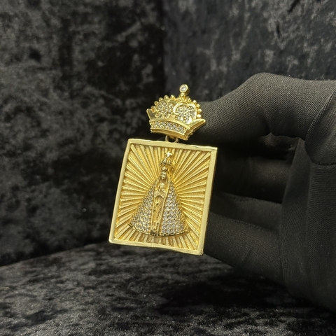 PINGENTE SANTA CRAVEJADA COROA - G (até 14 mm)