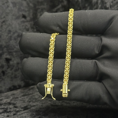 PULSEIRA CADEADO DUPLO - 6MM (FECHO GAVETA DUPLO)