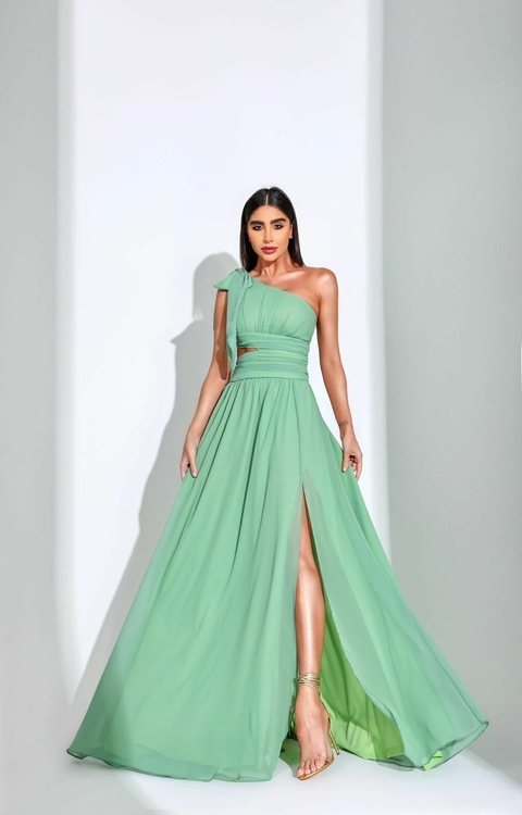 vestido amalia verde menta