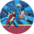 Painel redondo super man