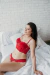 Conjunto Corset Ana Todo em Renda - Vermelho na internet