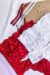 Conjunto Corset Ana Todo em Renda - Vermelho - loja online