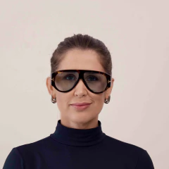 Óculos de Sol Vincex Aviador Oversized — Flat Top Tartaruga Dark | Lente Verde Água na internet