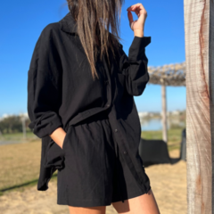 SET SITGES black (camisa + short) - comprar online