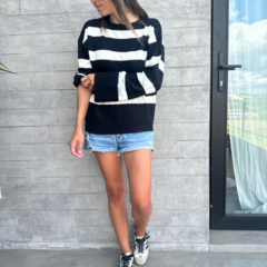 SWEATER GRANADA (negro/natural)