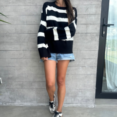 SWEATER GRANADA (negro/natural) - tienda online