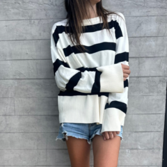 SWEATER GRANADA (natural/negro)