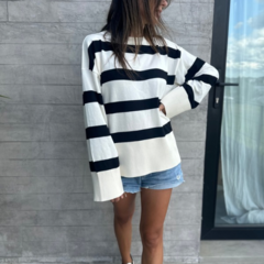 SWEATER GRANADA (natural/negro) - comprar online