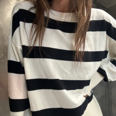 SWEATER GRANADA (natural/negro) - tienda online