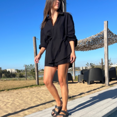 SET SITGES black (camisa + short) - Oporto Style