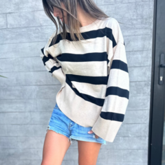 SWEATER GRANADA (camel/negro) - Oporto Style