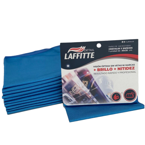 Paño Microfibra especial para vidrios 30x35 Laffitte