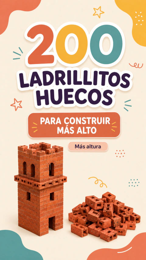 200 ladrillos huecos marrones