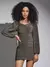 Vestido Authoria Drapeado de Lurex