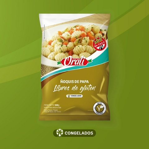 ÑOQUIS de Papa Sin TACC Congelados ORALI x500gr