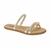 Sandalia Rasteirinha Feminina Brilho Strass Moleca 5452141 - comprar online