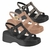 Sandália Papete Moleca Flatform Anabela Tratorada 5503101