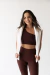 TOP UNIQUE COR COFFE - LIZE FITWEAR