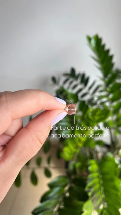 Kit Pingente Pequeno Prata + Brinco Fivela Personalizado