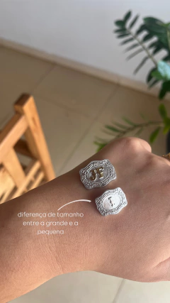 Kit Pingente Pequeno Prata + Brinco Fivela Personalizado - loja online