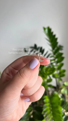 Kit Pingente Pequeno Prata + Brinco Fivela Personalizado - comprar online