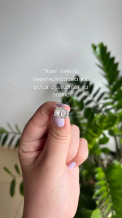 Kit Pingente Pequeno Prata + Brinco Fivela Personalizado - loja online