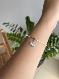 BERLOQUE FIVELA + BRACELETE PRATA 925 - loja online