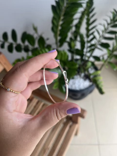 BRACELETE FIO QUADRADO EM PRATA 925 - loja online