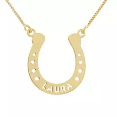 Colar Ferradura com Nome Personalizado