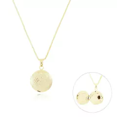 RELICÁRIO PARA DUAS FOTOS REDONDO - comprar online