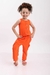 Conjunto Calça e Regata Infantil - Laranja - comprar online