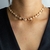 Choker Fabiana Trevo Lisos e Cravejados Zircônias Cristais