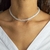 Choker Riviera Baguete Pedras Cristais Grossa - comprar online