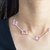 Choker Cinco Trevos Cristal Rosa Virgínia na internet