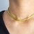 Choker Riviera Baguete Pedras Verde Lima - Jonata Acessórios