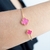 Bracelete Dois Trevos Rosa Barbie Virgínia Regulável na internet