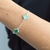 Pulseira Três Trevos Verde Folha Virgínia