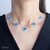 Choker Cinco Trevos Grande Azul Cerúleo Virgínia - loja online