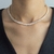 Choker Riviera Baguete Pedras Cristais Grossa - loja online