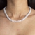 Imagem do Choker Inspiração Swarovski Pedra Redonda Cravejados Com Zircônias