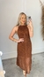 Vestido Longo de bico - Tricot Rendando - Aleida Modas